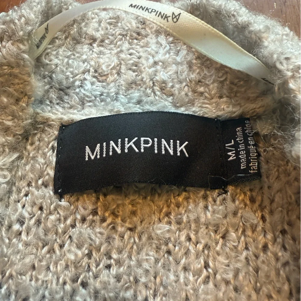 MINKPINK | Light Gray Women's Knit Cardigan - M/L - Picture 4 of 6